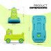  3 in 1 Rider cum Rocker, Balance Board (Green)