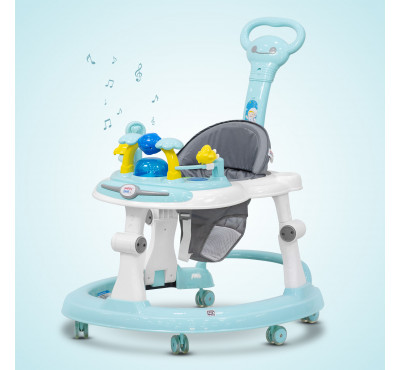 Astro Baby Walker with Handle -Blue