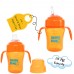 2 in 1 Spout & Straw Sipper Cup 250ml (Orange Yellow)