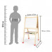 2 in 1 Double sided Easel Board (Black and White)