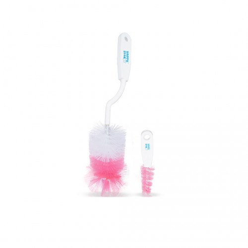 Bottle & Nipple Cleaning Brush, Set of 2 (Pink)