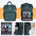 Diaper Backpack with Multiple Insulated Pockets (Green)