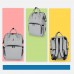 Diaper Backpack with Multiple Insulated Pockets (Grey)