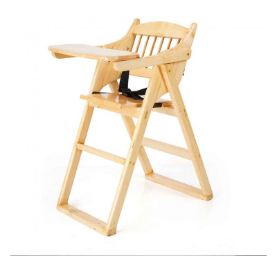 Wooden High Chair (Foldable) 