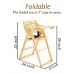 Wooden High Chair (Foldable) 