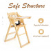 Wooden High Chair (Foldable) 