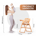 Wooden High Chair (Foldable) 