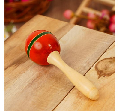 Maraca Rattle (Red)