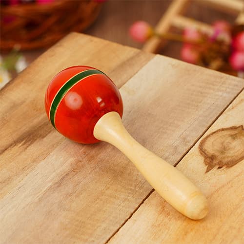 Maraca Rattle (Red)