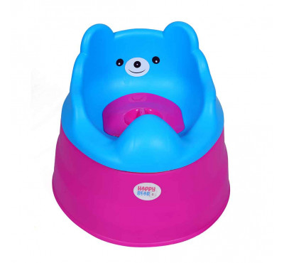 Bear Potty Seat (Pink with Blue)