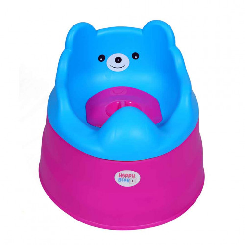 Bear Potty Seat (Pink with Blue)