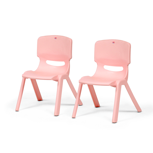 Set of 2 Chairs(Light Pink)