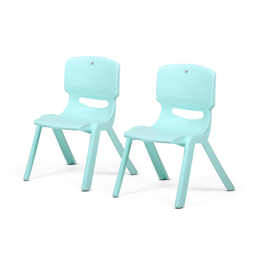 Set of 2 Chairs(LightBlue & LightBlue)