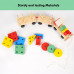 Shape Sorting & Stacking Pull Train