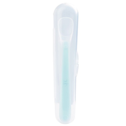 Silicon Spoon with Travel Case (Blue)