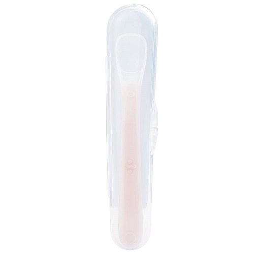 Silicon Spoon with Travel Case (Pink)