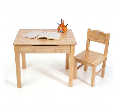Solid Wood Table and Chair Set