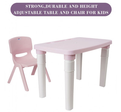 Study Table & Chair Set (Light Pink)