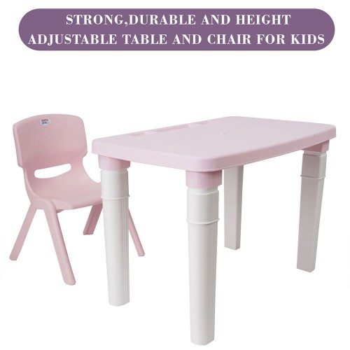 Study Table & Chair Set (Light Pink)