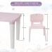 Study Table & Chair Set (Light Pink)