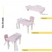 Study Table & Chair Set (Light Pink)