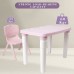 Study Table & Chair Set (Light Pink)