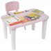 Study Table & Chair Set (Light Pink)